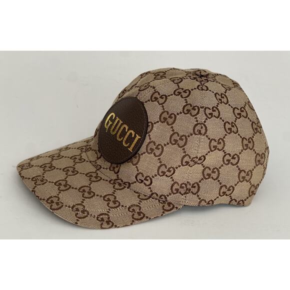 Gucci GG Print Baseball Cap Hat Brown L (59 cm) Made in Italy 576253 NWT - Picture 7 of 14